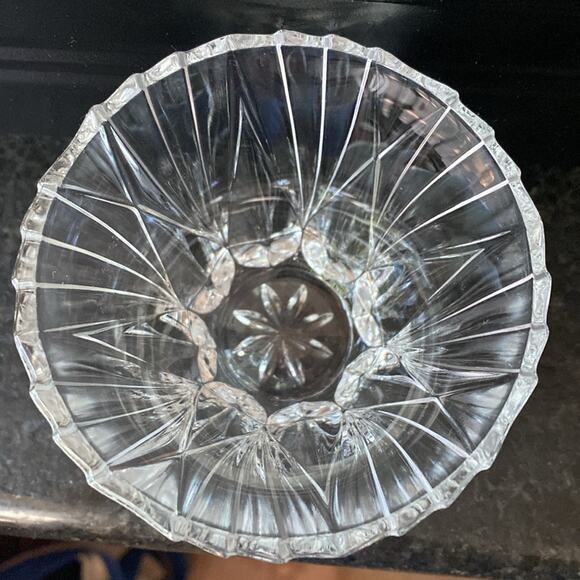 Vintage Lead Crystal Glass Votive Candle‎ Holder - Picture 2 of 4